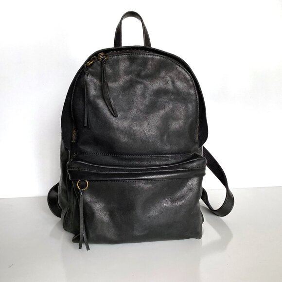 Madewell Lorimer Black Italian Leather Full Size Large 14\